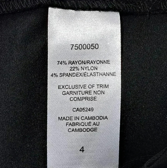 ❤️ S.C. & Co. Cropped Black Pants Size 4 - Picture 11 of 12
